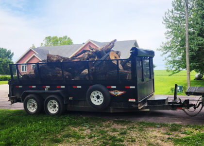 Dump Trailer Rental Okoboji - Cleanup trailer near Lakeshore Drive